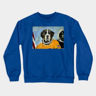 Captain Fuzzy van Slobberbottom: official portait Crewneck Sweatshirt